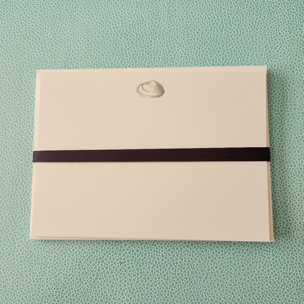 Set of Clam Shell printed Notecards